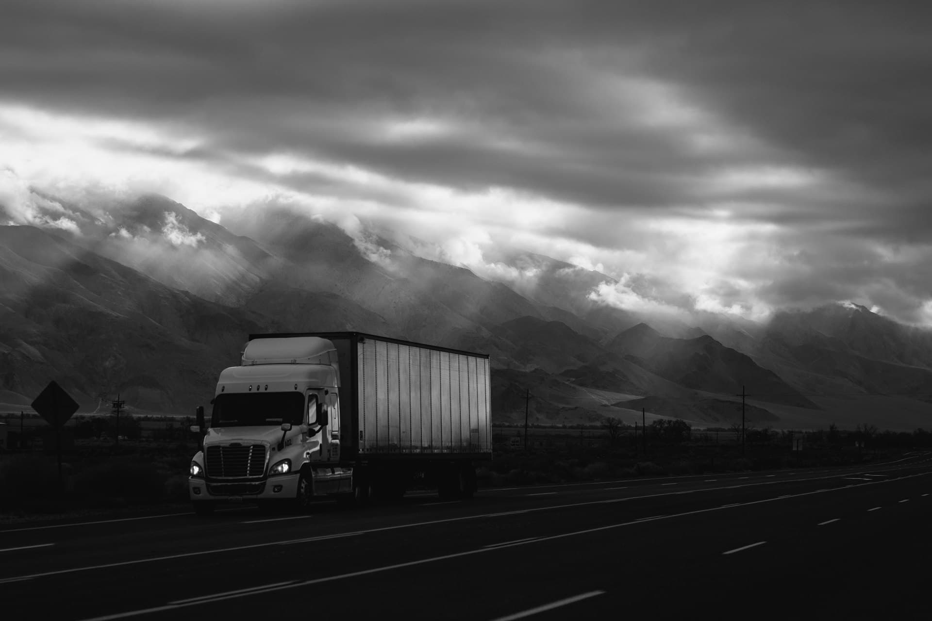 Highway at dusk